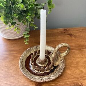 Evangeline Pottery Candlestick Holder